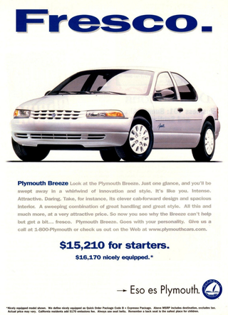 Illustration for article titled Meh Car Monday: The Plymouth Breeze, The Car Named For A Slight Movement Of Empty Air
